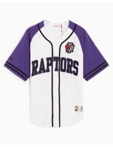 CAMISETA MITCHELL AND NESS NBA PRACTICE DAY BUTTON FRONT JERSEY TORONTO RAPTORS
