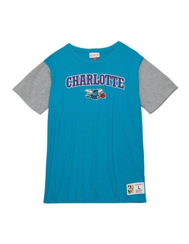 CAMISETA MITCHELL AND NESS COLOR BLOCKED S/S TEE CHARLOTTE HORNETS