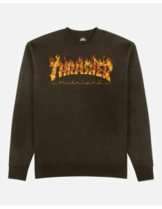 SUDADERA THRASHER INFERNO CREWNECK