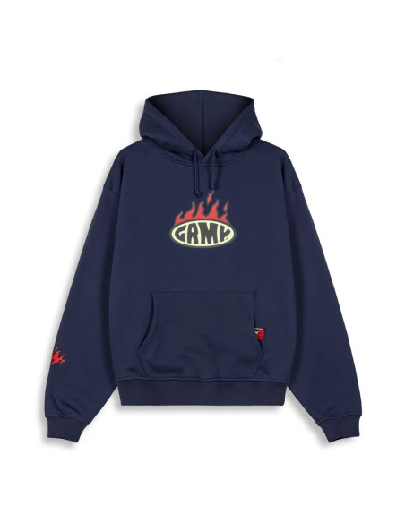 SUDADERA GRIMEY SCRATCHING MEMORIES VINTAGE HOODIE NAVY