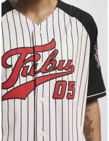 CAMISETA FUBU VARSITY PINSTRIPED BASEBALL JERSEY