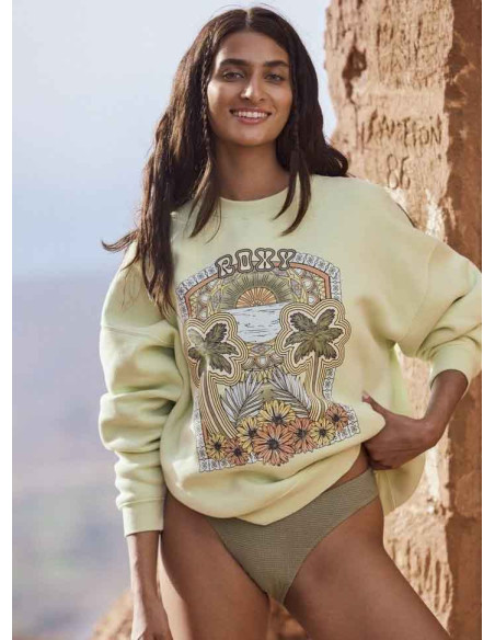 SUDADERA ROXY LINEUP OVERSIZED CREW A