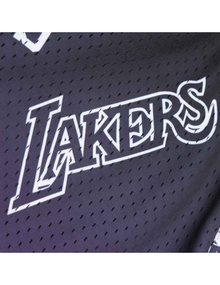 PANTALON CORTO  MITCHELL AND NESS NBA DESTINATION LEISURE CAMP SHORTS LAKERS