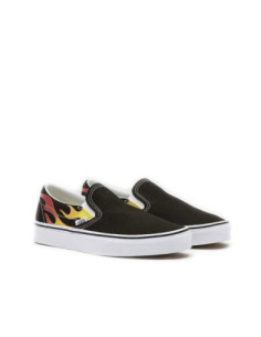 ZAPATILLAS VANS CLASSIC SLIP-O (FLAME) BLACK/BLACK/TR WHT 2