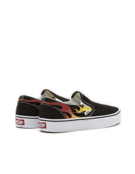 ZAPATILLAS VANS CLASSIC SLIP-O (FLAME) BLACK/BLACK/TR WHT