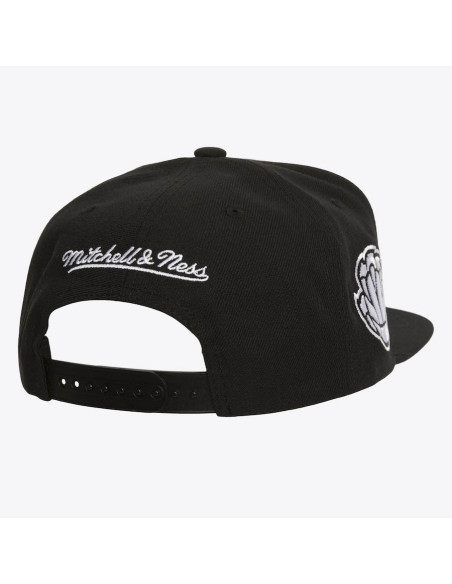 GORRA MITCHELL AND NESS NBA EVERGREEN BLACK WHITE SNAPBACK GRIZZLIES