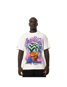 CAMISETA MITCHELL AND NESS CHICAGO BULLS VINTAGE WHITE