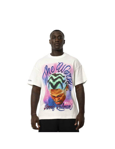 CAMISETA MITCHELL AND NESS CHICAGO BULLS VINTAGE WHITE