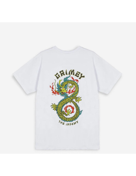 CAMISETA GRIMEY THE LUCKY DRAGON REGULAR TEE WHITE