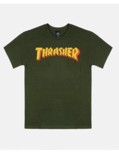 CAMISETA THRASHER STACKED T-SHIRT FOREST GREEN