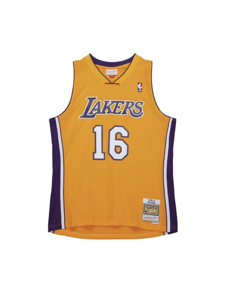 CAMISETA DE TIRANTES MITCHELL AND NESS NBA GOLD JERSEY LAKERS 2009 PAU GASOL