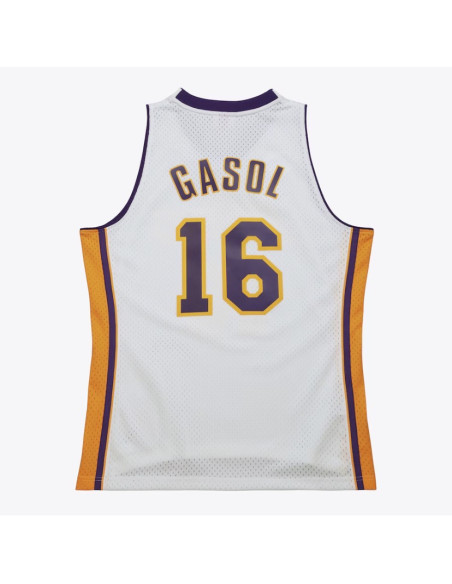 CAMISETA DE TIRANTES MITCHELL AND NESS NBA WHITE LOS LAKERS JERSEY LAKERS 2008 PAU GASOL